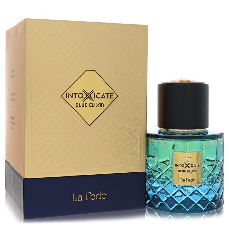 Khadlaj La Fede Intoxicate Blue Elixir by Khadlaj Eau De Parfum Spray 3.4 oz (Men)