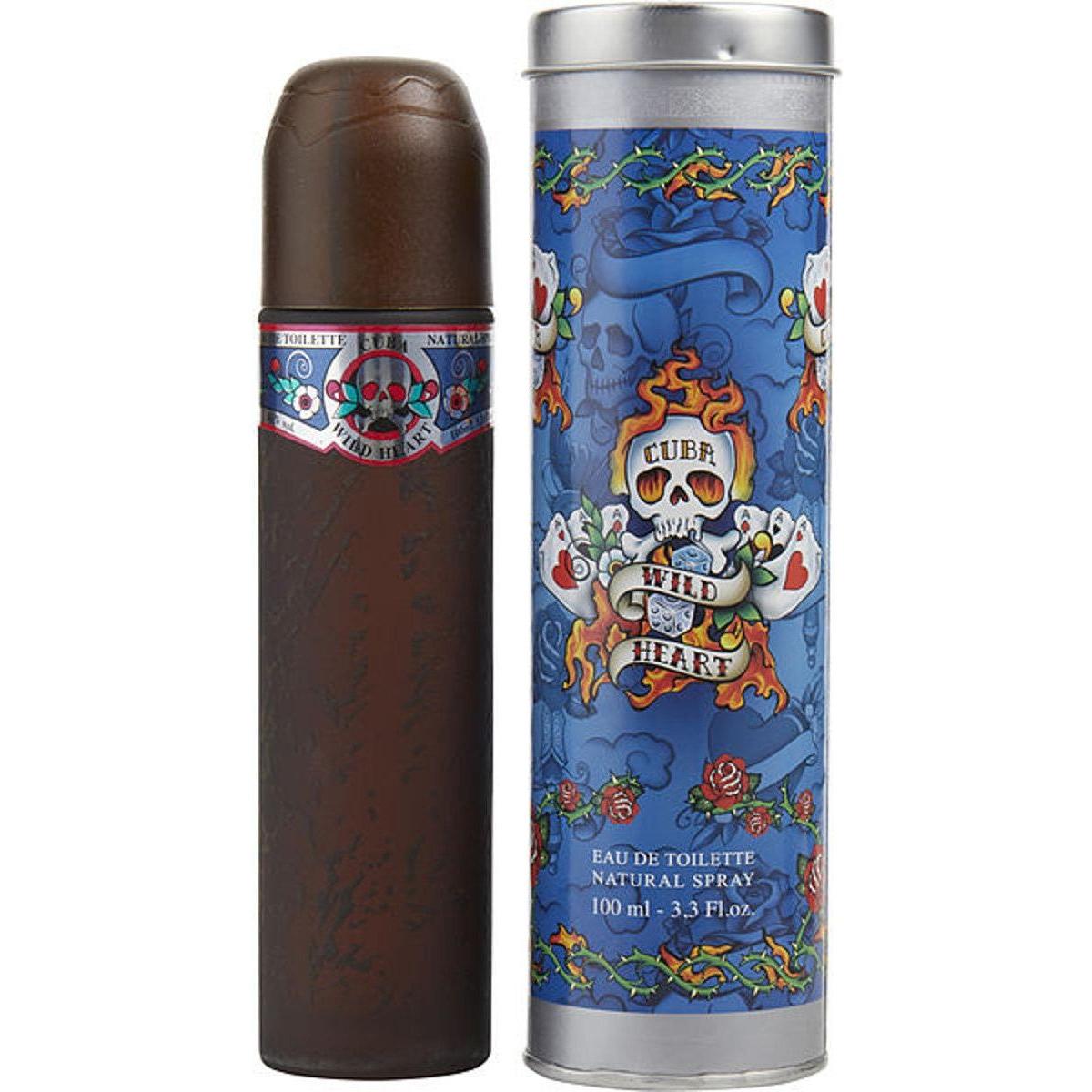 Cuba Wild Heart By Cuba cologne for men EDT 3.3 / 3.4 oz New in Box