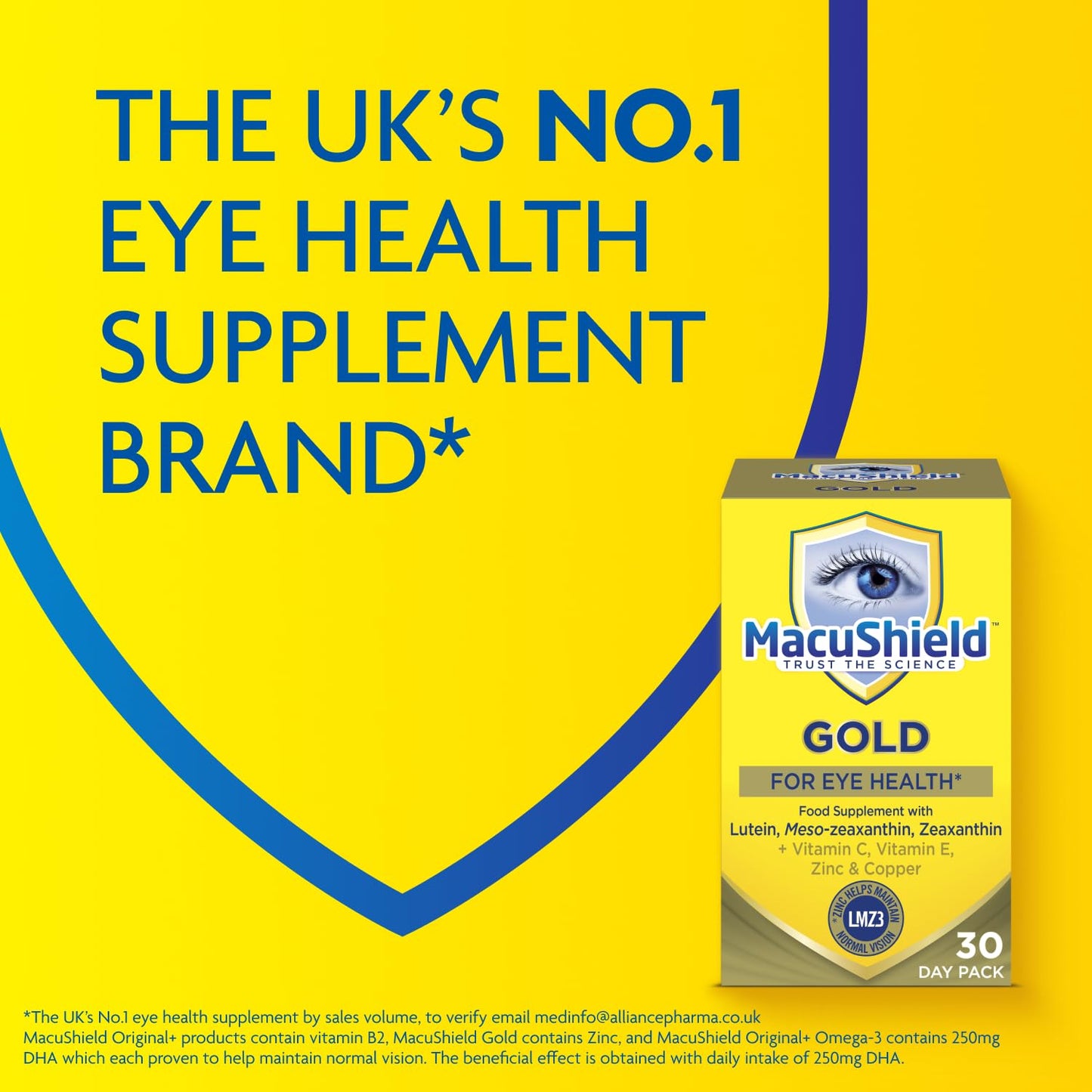 MacuShield Gold Eye Health Supplement - 90 Capsules