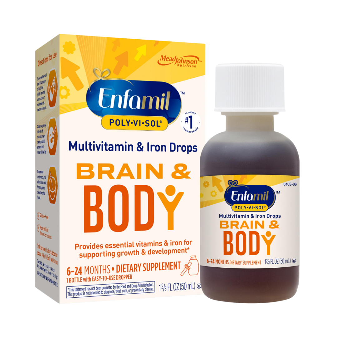 Enfamil Poly‑Vi‑Sol Brain & Body Multivitamin Drops (50 mL)
