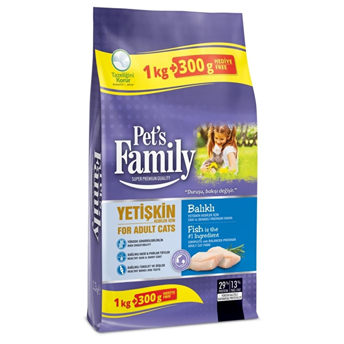 Pet's Family Adult Cat Food - High Protein Fish Flavor with Balanced Nutrition