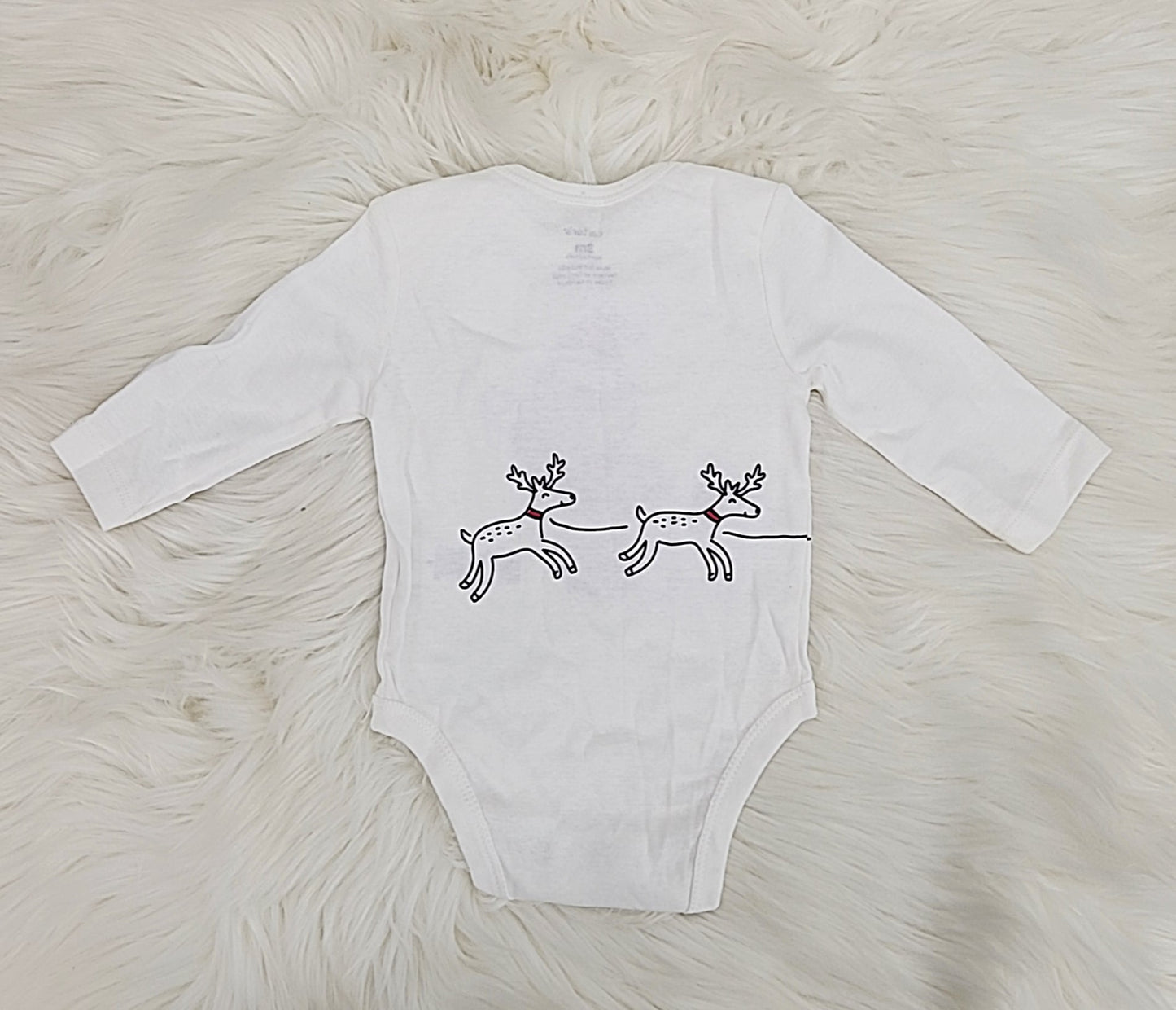Carter's Infant Bodysuits White White Santa Bodysuit, Infant/3Months