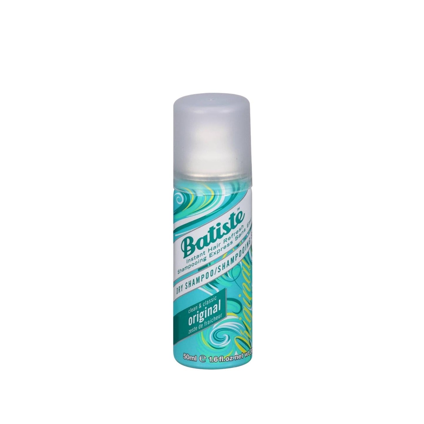 Batiste Clean Classic Original Dry Shampoo 50ml - Convenient Waterless Hair Cleaning Solution