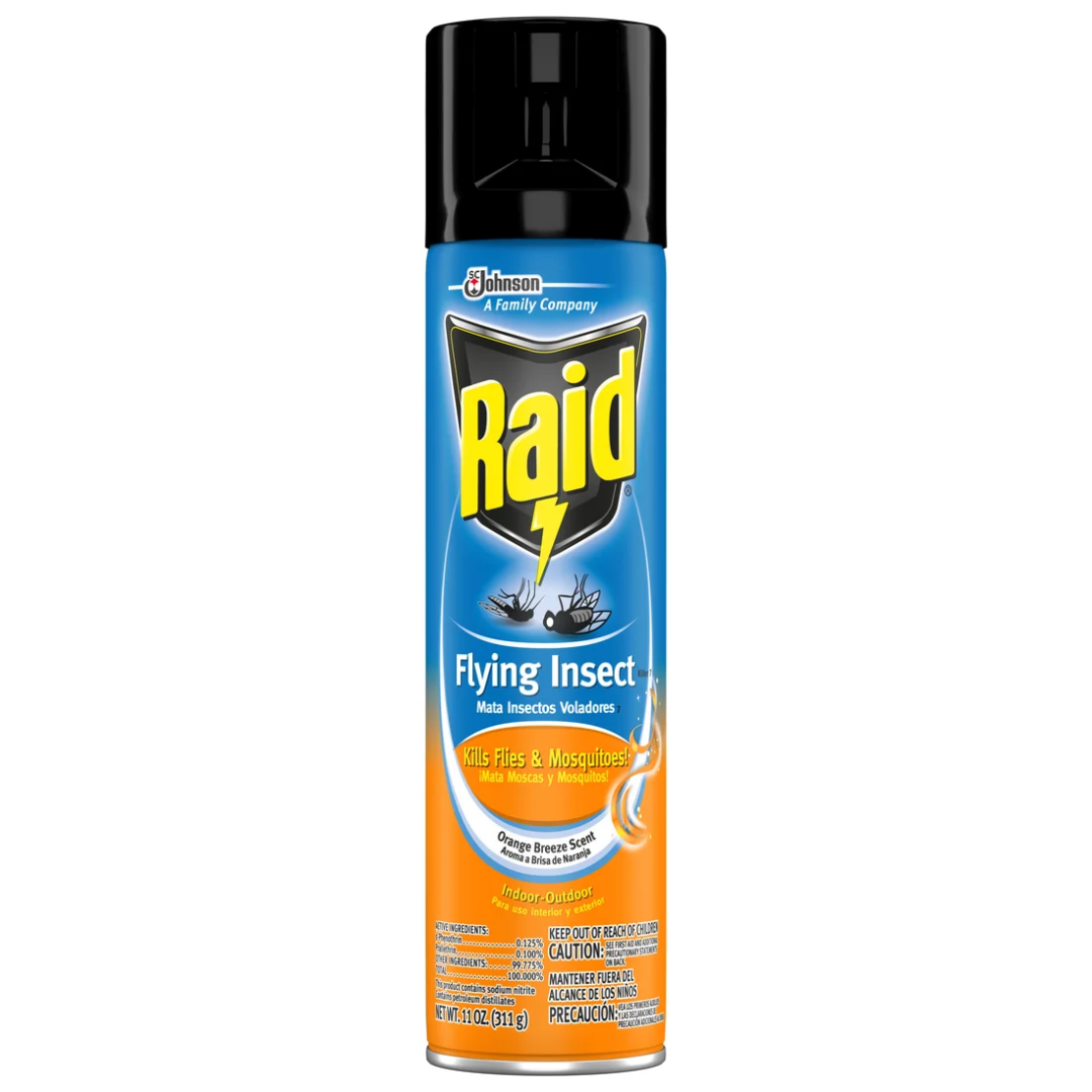 Raid Flying Insects Orange Breeze Scent Aerosol (11 oz)