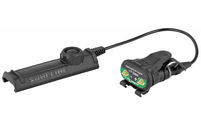 Surefire Remote Dual Switch for Weaponlights - 7" Cable - Fits X-Series - Momentary-On Pressure Pad and Constant-On Press Switch - Black