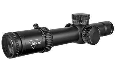 Trijicon Credo 1-8x28mm First Focal Plane Riflescope with Red/Green MRAD Segmented Circle - 34mm Tube - Matte Black - Exposed Locking Adjusters