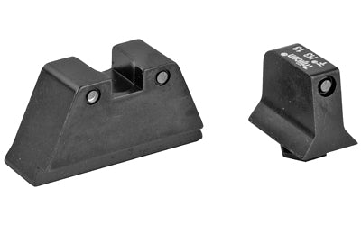 Trijicon Bright & Tough - Sight - Suppressor Set - Fits GLOCK 20/21/29/30/41 (including S and SF variants) - Black Front/Black Rear with Green Lamps