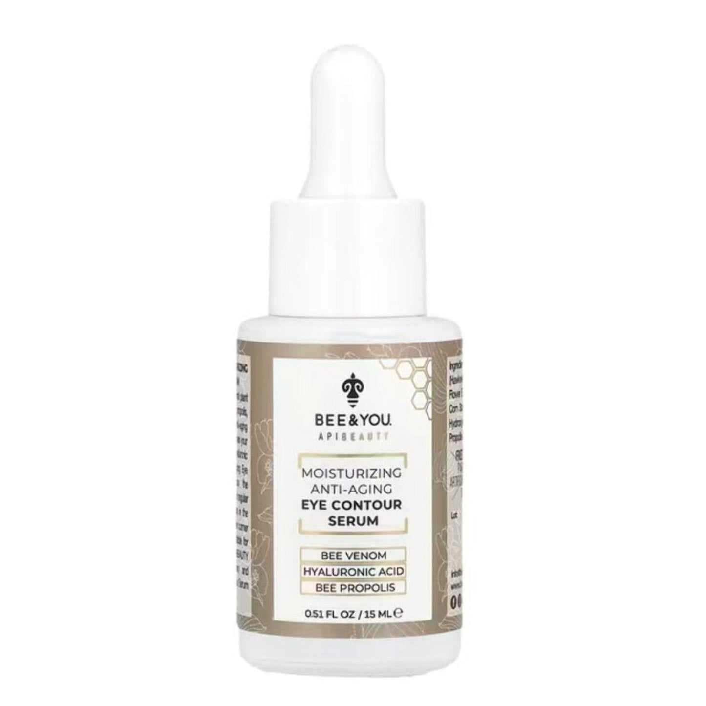 Bee & You Anti-Aging Eye Contour Serum for Puffy Eyes, Dark Circles & Bags