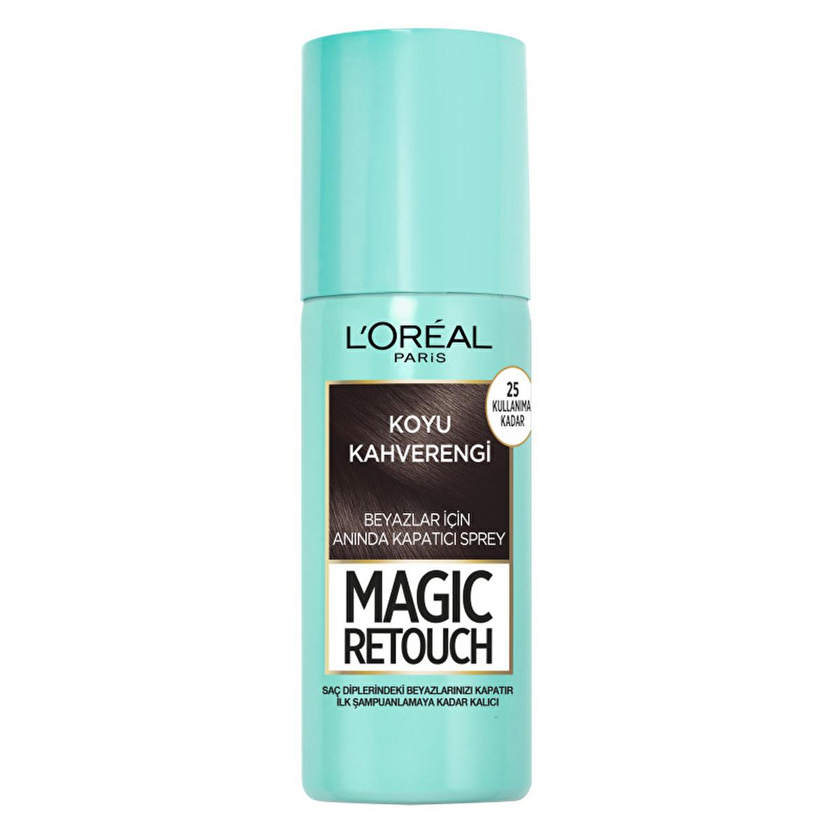 Loreal Paris Hair Touch-up Spray - Instant Gray Root Cover, Dark Brown, 2.54 fl oz