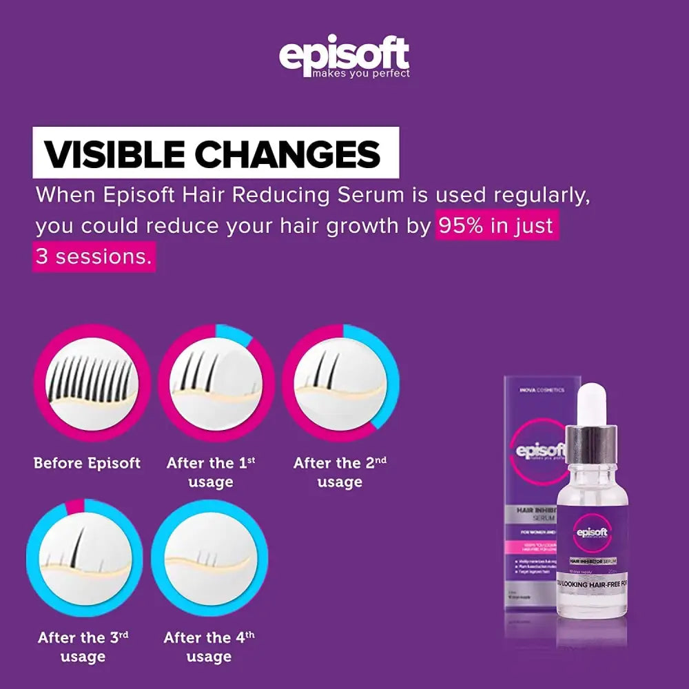 Episoft Hair Inhibitor by Bubbly (Pack of 6)
