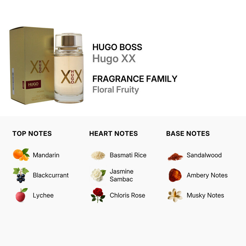 Hugo Boss Hugo XX Eau de Toilette Fragrance for Women (3.4oz)