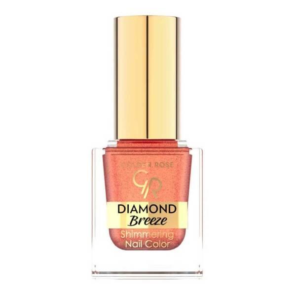 Golden Rose Diamond Breeze Nail Polish 03 Russet Sparkle 10.5ml - High-Gloss Nail Color for Artistic Designs