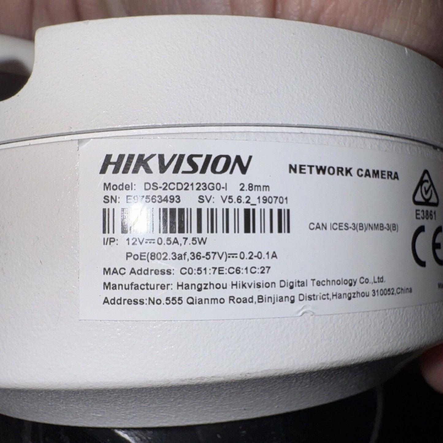 Hikvision DS2CD2123G0I Outdoor IR Dome Camera