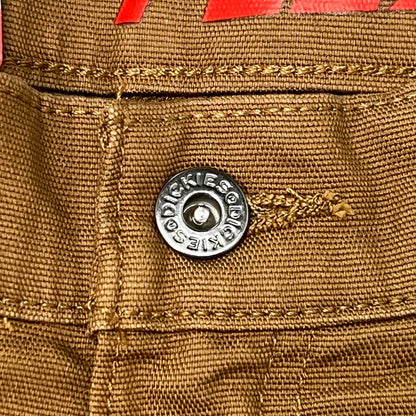 DICKIES Flex Regular Fit Double Knee Pant Men's Sz 42X30 Stonewashed Brown Duck