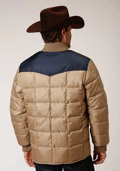 Roper 1473 Poly Filled (Navy/Khaki) - Men's Jacket