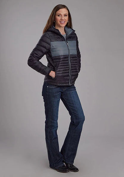 Roper 2165 Parachute (Black/Grey) - Women's Nylon Jacket