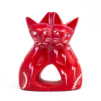 Soapstone Lovey Cats
