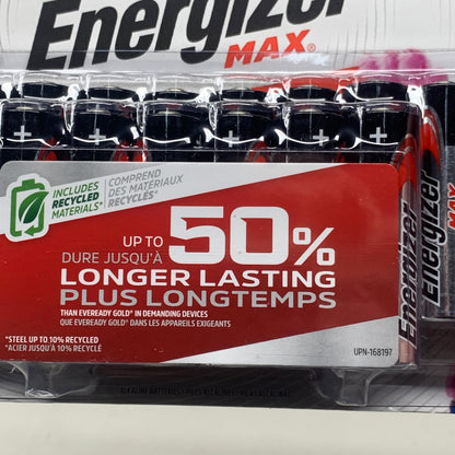 ENERGIZER MAX AA Alkaline Battery (16 Total Batteries) E91LP-16