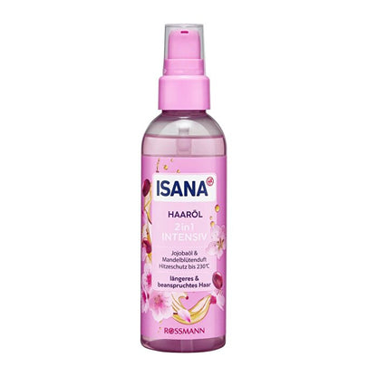 Isana Hair Care Oil for Long & Damaged Hair - 3.4 fl oz | Intensive Formula