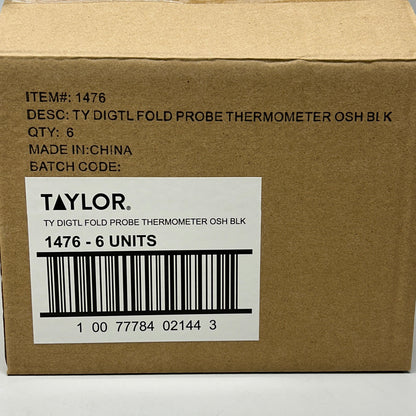 TAYLOR Compact Folding Thermometer Fahrenheit/Celsius Black (New)