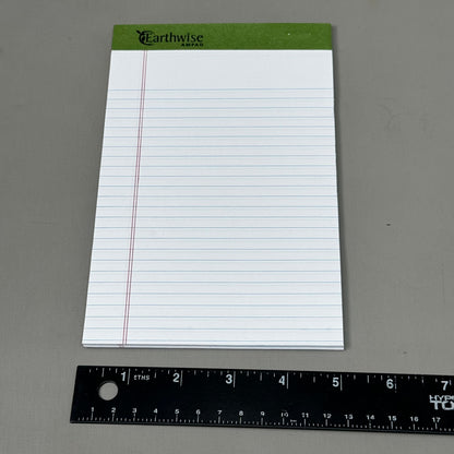EARTH WISE (6 PACK) Perforated Sheets Writing Pads Medium Ruled 40 Sheets 40112R