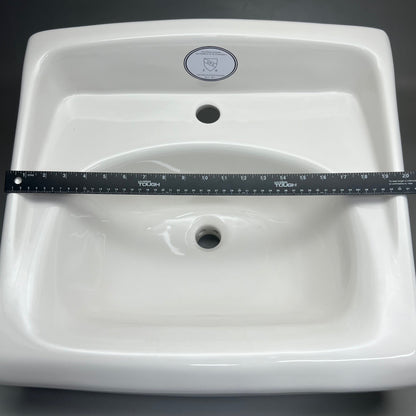 SLOAN Vitreous China Wall-Mounted Backsplash Lavatory Sink White SS3103