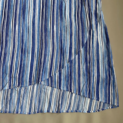 TOMMY BAHAMA Women's Divine Lines Maxi Skirt White Blue Boho Stripe Size 2 (New)