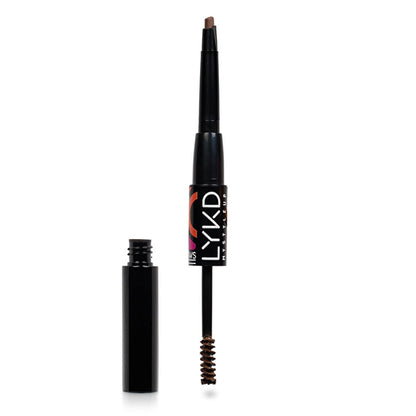 LYKD Double Sided Brow Kit Blonde 301 - Dual-Ended Brow Pencil and Mascara for Natural-Looking Eyebrows