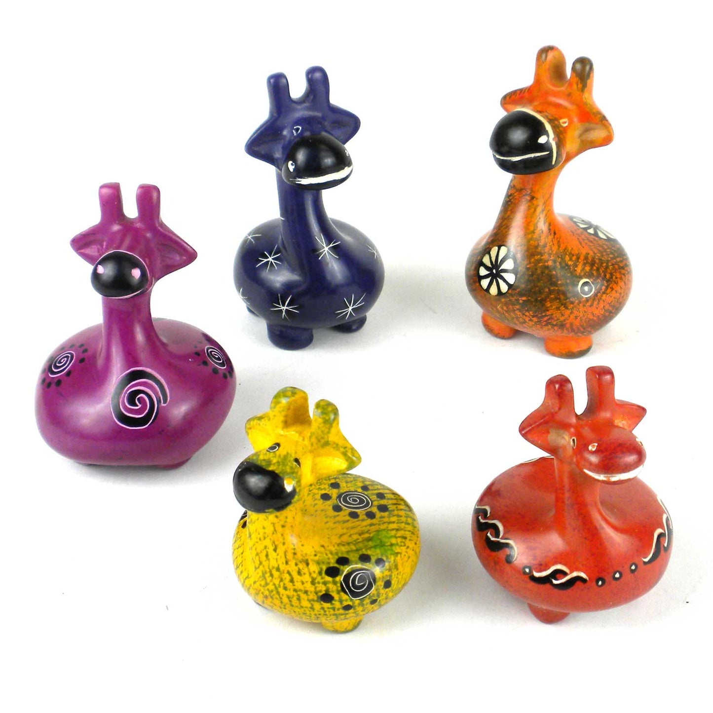 Mini Soapstone Pot Belly Giraffe - single