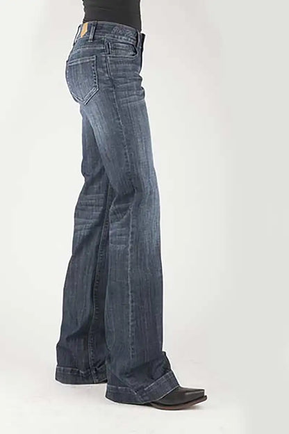 Tin Haul 460 Ella Fit Plain Pocket ( Denim Dark Wash ) - Women's Jeans