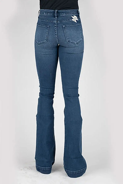 Tin Haul 595 Libby Fit Anvil and Hammer ( Denim Dark Wash )- Women's Jeans