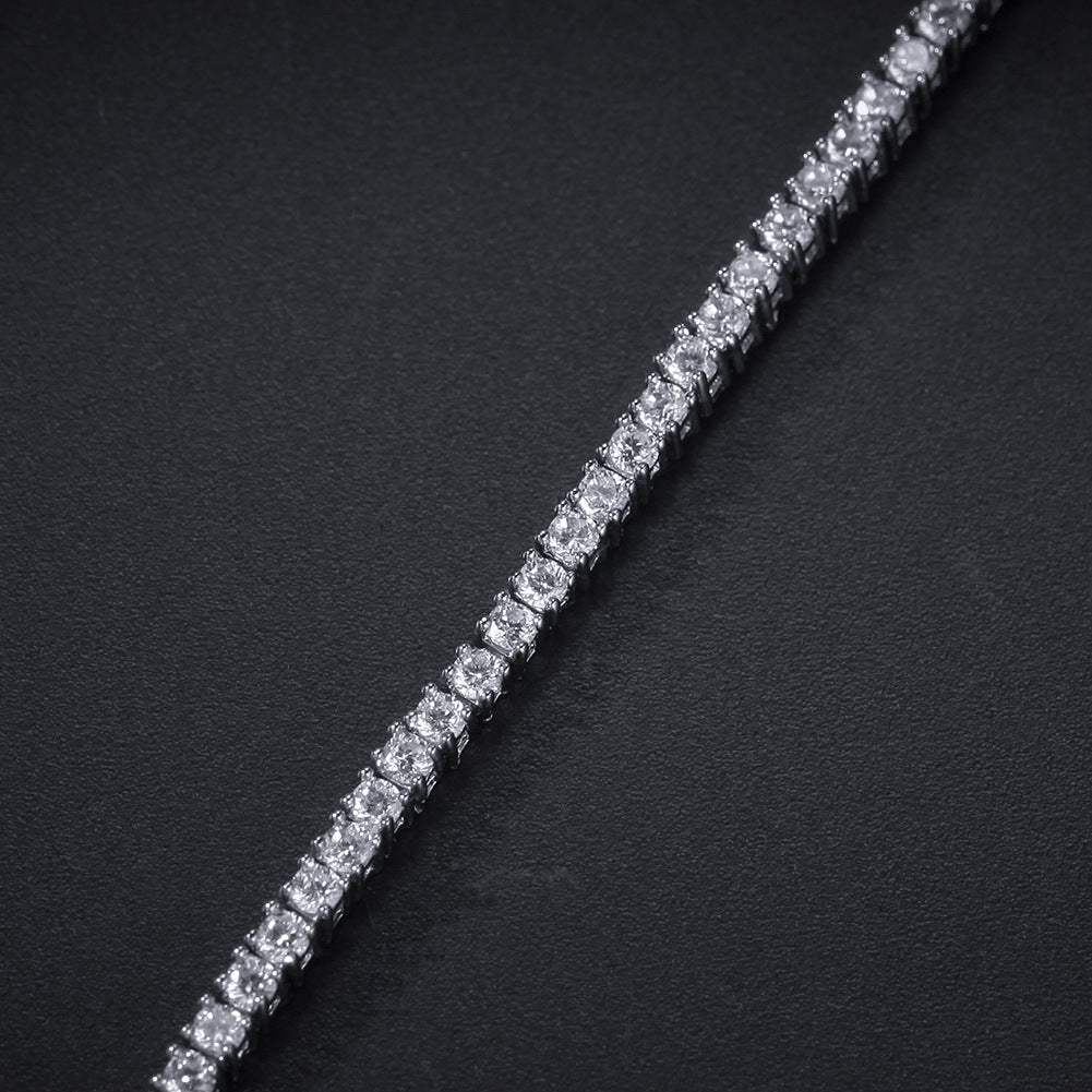 Hip-Hop Zircon Tennis Bracelet