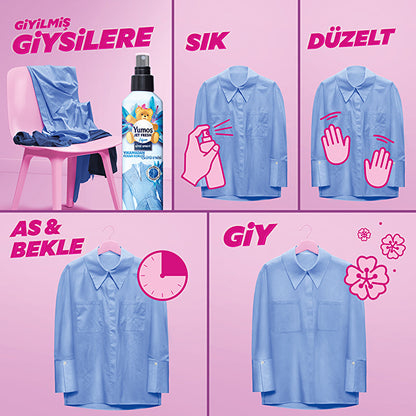 Yumoş Jet Fresh Spray - Lily Scent 200ml | Refreshing Fabric Care