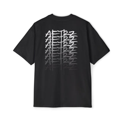 Aftrz Gradient Premium Drop Shoulder Oversized Short Sleeve T-Shirt
