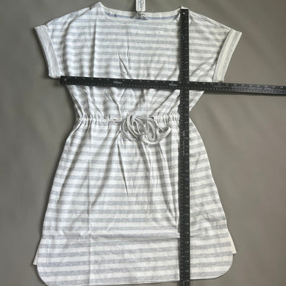 TOMMY BAHAMA Women's Short Sleeve Amira Stripe Short Dress Size M Grey (New)