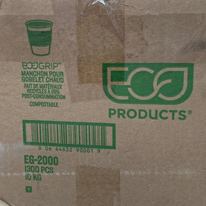 ECO-PRODUCTS 1300-PACK! Cup Covers Made from Sugarcane Compostable (New other)