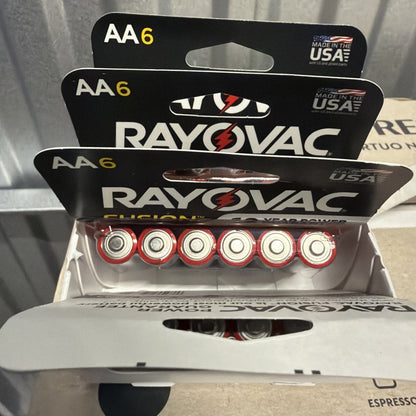 Rayovac Fusion AA Batteries, 4x 6-Pack (24 Total)
