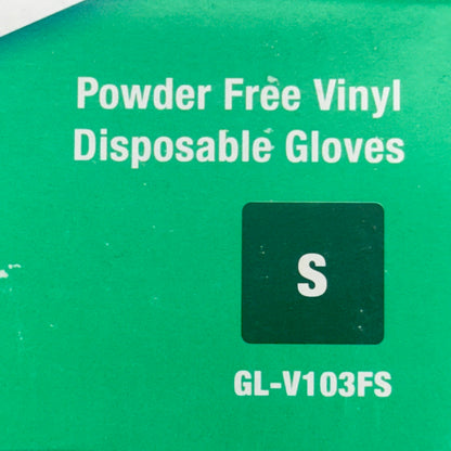 PROWORKS Protective Wear Powder Free Vinyl Disposable Gloves (100ct) Size S