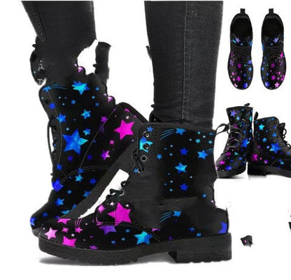 Casual Lace-Up High-Top Round Toe Martin Boots