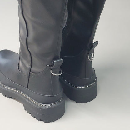 Sam Edelman Lerue Nappa Black Tall Boots Women’s 9.5 M H8522L1001 New