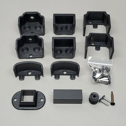 ULTRA MAX Aluminum Adams Level 2 PC Bracket (4 PK) & Foot Block Black Satin W084397 (New)