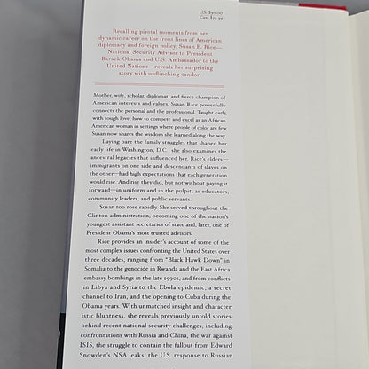 TOUGH LOVE by Susan Rice Book Hardback (New)