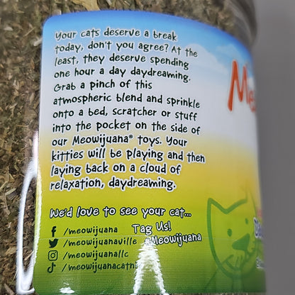 SMARTER PAW Meowijuana Organic Catnip Case of 4 Jars Daydreamer Mix for Cats (New)