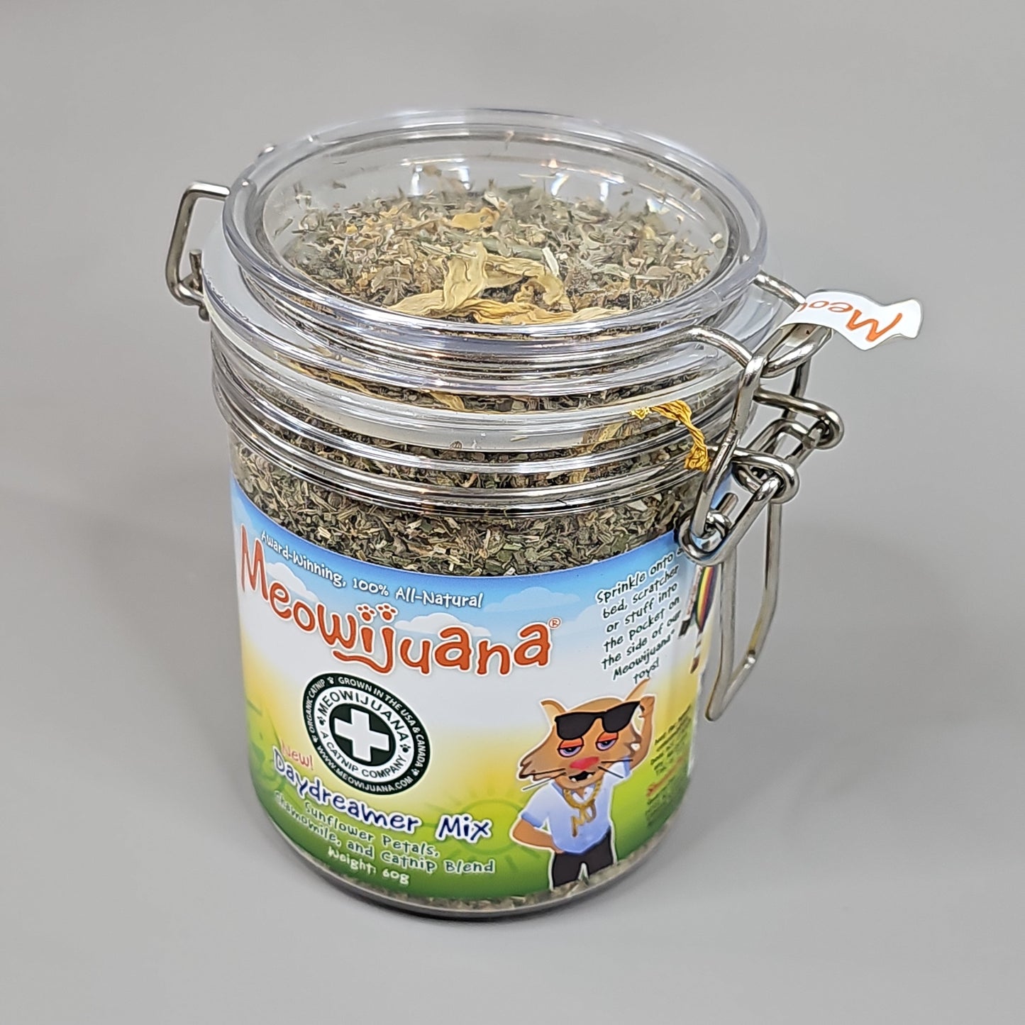 SMARTER PAW Meowijuana Organic Catnip Case of 4 Jars Daydreamer Mix for Cats (New)