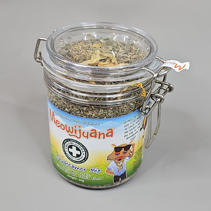 SMARTER PAW Meowijuana Organic Catnip Case of 4 Jars Daydreamer Mix for Cats (New)