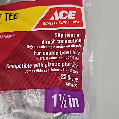 ACE End Outlet Tee & Tailpiece 1.5" AH20217 49249 (New)