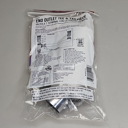 ACE End Outlet Tee & Tailpiece 5-PK 1.5" AH20217 49249 (New)