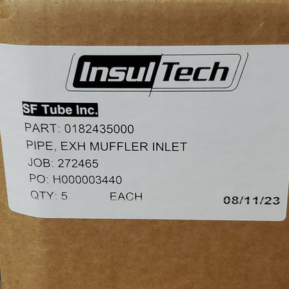 INSULTECH Exhaust Muffler Inlet Pipe S-Shape 0182435000