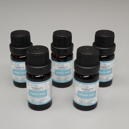 VITALITY 5 PK! Stress Away Essential Oil 10ml Amber