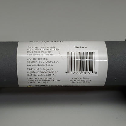 CAP (2 PACK) Neoprene Coated Dumbbells 10 lbs Each Grey SDN5-010 (New)